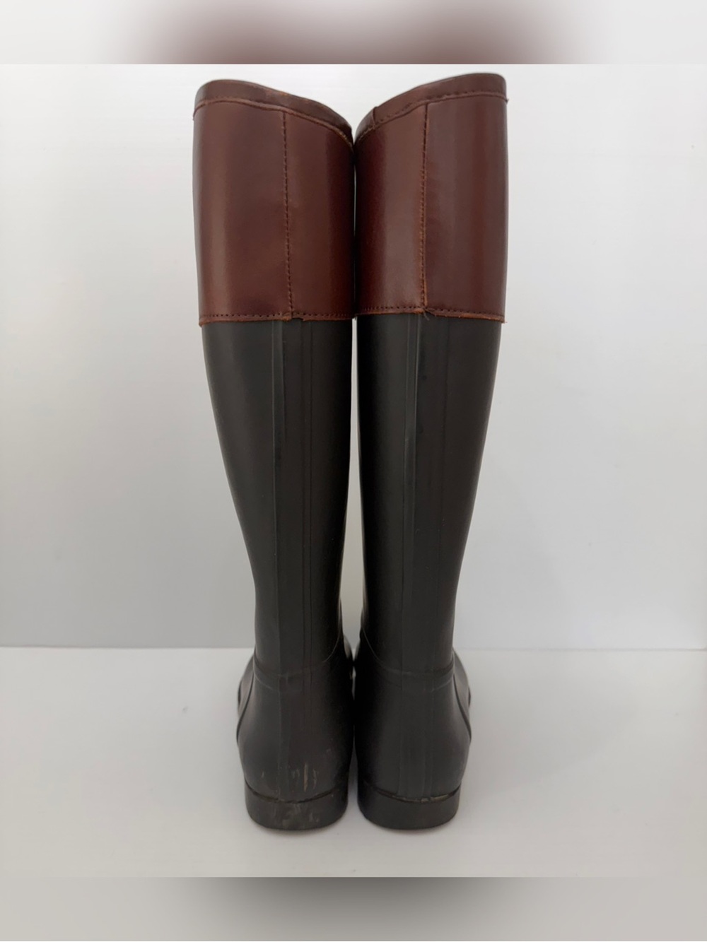 Tory Burch Diana Tall Rain Boots - 10 - Picture 8 of 14